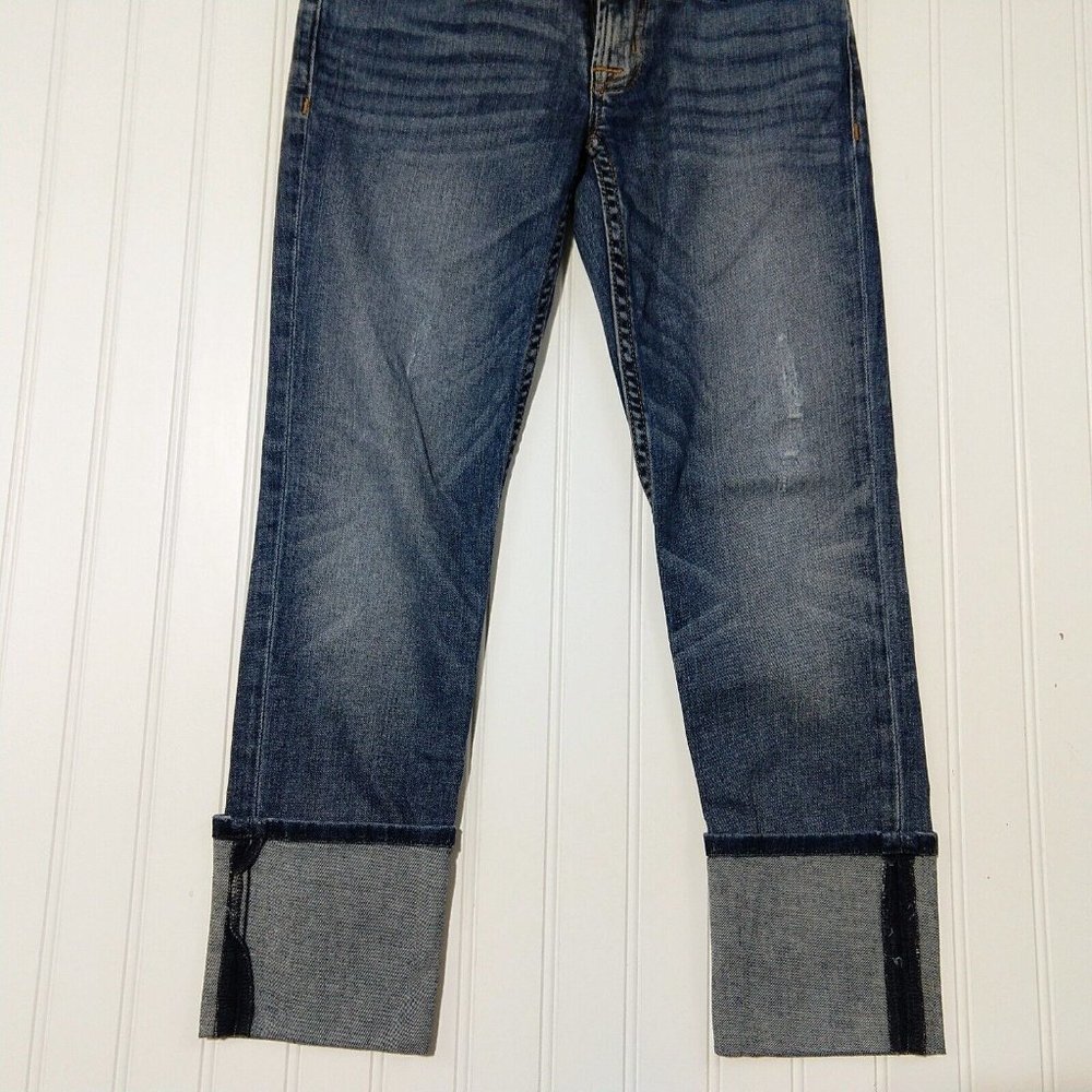 Hudson Jeans Muse Crop Skinny Jeans Size 24 5in Cuff DGWD Wash Blue Denim Womens - Picture 4 of 12